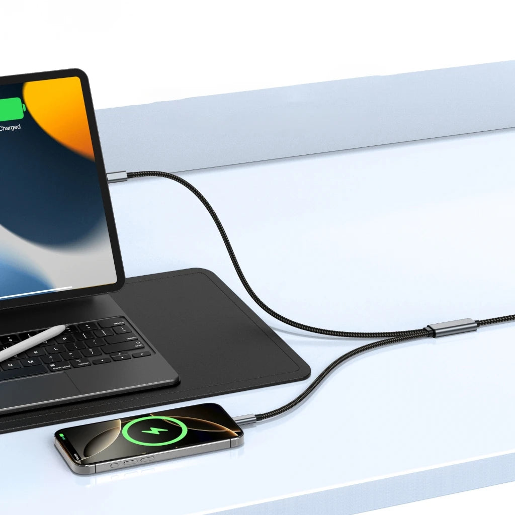 USB C to Double Type C Cable 100W Charger