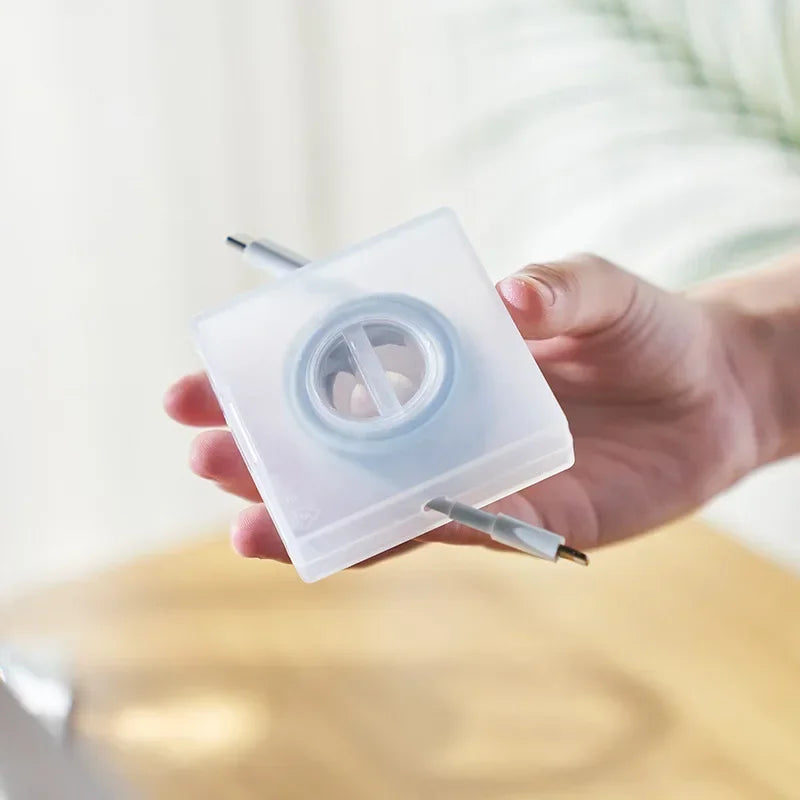 Portable Transparent Cable Organizer