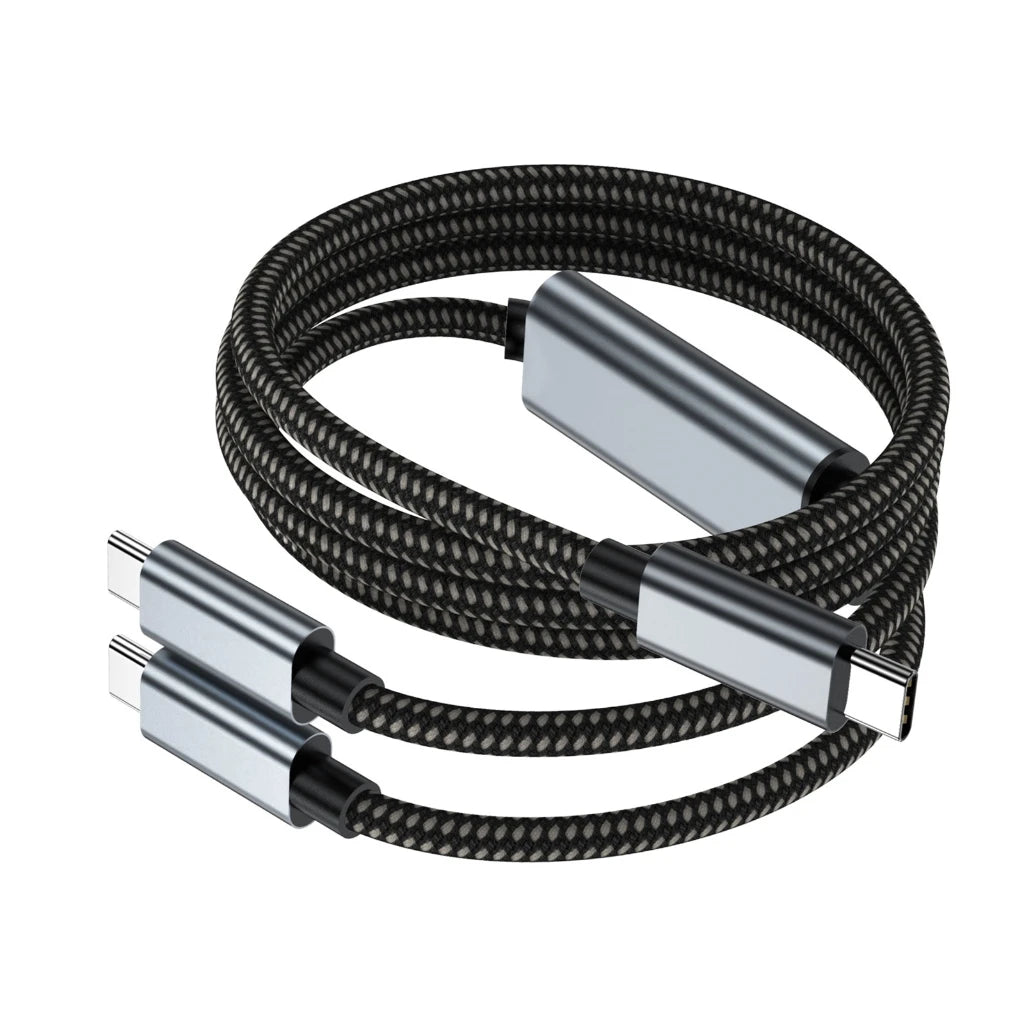 USB C to Double Type C Cable 100W Charger